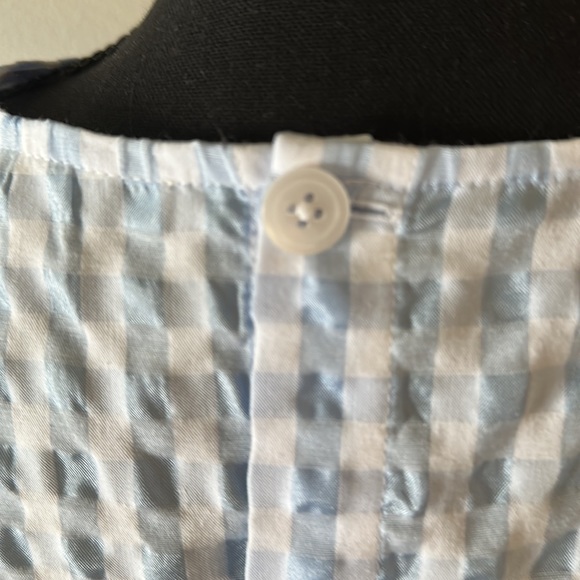 Madewell too, light blue/white checked, EUC, shorter in style, super cute - Picture 4 of 5